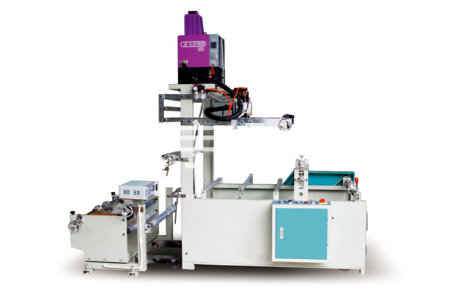 Express bag breach glue spraying integrated machine